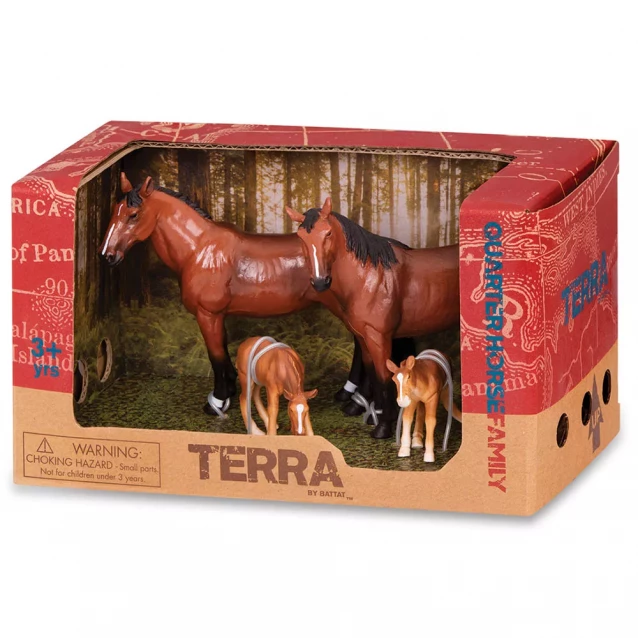 Набір фігурок Terra Сім'я коней (4 фігурки) (AN2776Z) - 3