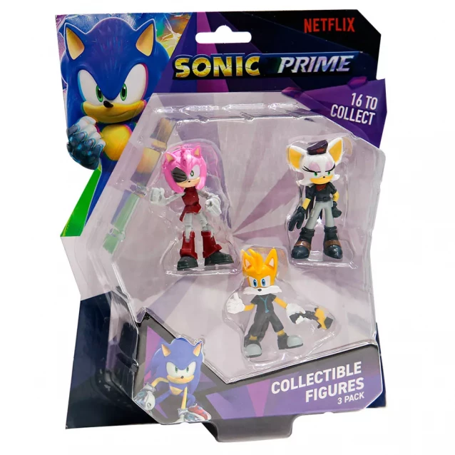 Набір фігурок Sonic Prime Ребел Руж Тейлз Расті Роуз 6,5 см (SON2020C) - 1
