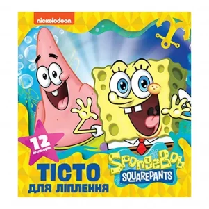 Тісто для ліплення SpongeBob SquarePants 15 г 12 цветов (122728) дитяча іграшка
