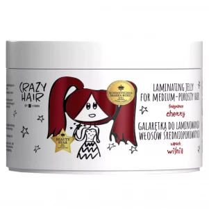 Желе для ламінування волосся Hiskin Crazy Hair з середнім рівнем пористості Вишня 300 мл (59077755471) дитяча іграшка