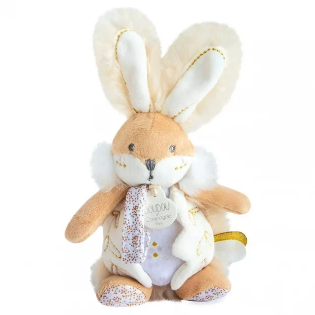 М'яка іграшка Doudou Брязкальце Кролик в асортименті 20 см (DC3484) - 4