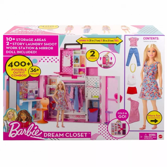 Двоповерхова шафа мрії з лялькою Barbie (HGX57) - 2