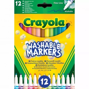 Набір фломастерів Crayola washable 12 шт (58-6671) дитяча іграшка