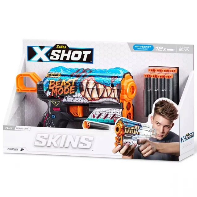 Бластер X-Shot Skins Flux Beast Out (36516L) - 4