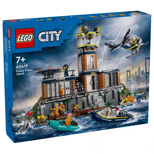 Конструктор LEGO City Поліцейський острів-в'язниця (60419) - 1