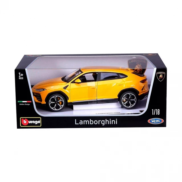 Автомодель Bburago Lamborghini Urus жовтий, 1:18 (18-11042Y) - 9