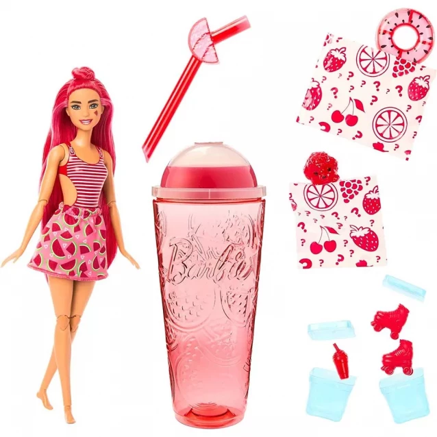 Кукла Barbie Pop Reveal Сочные фрукты Арбузнаый смузи (HNW43) - 3