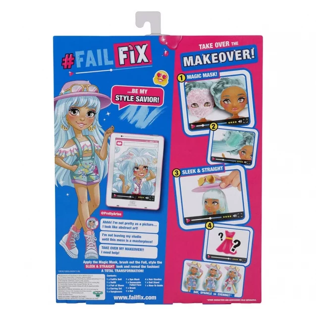 Failfix Ігровий набір з лялькою FAILFIX серії "TOTAL Makeover" - КРАСУНЯ АРТІ 12825 - 9