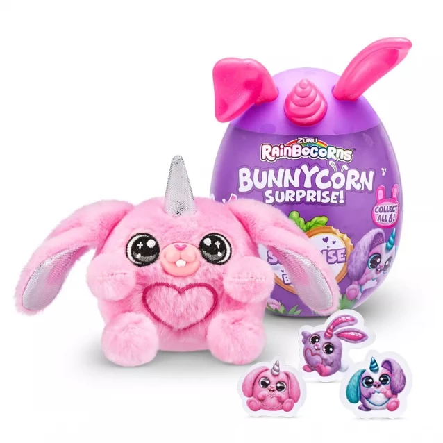 М'яка іграшка Rainbocorns Bunnycorn Surprise! Кролик рожевий (9260G) - 1