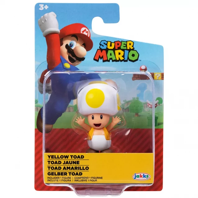 Фігурка з артикуляцією Super Mario Жовтий Тоад 6 см (41291i-GEN) - 1