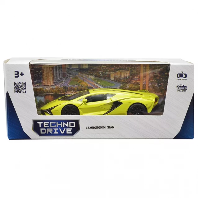 Автомодель TechnoDrive Lamborghini Sian зелений (250346U) - 9