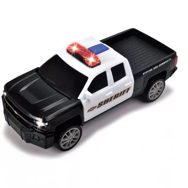 Полицейский автомобиль "Чэви Сильверадо" со звуком. и светл. эффектами, 15 см, 3+ - 4