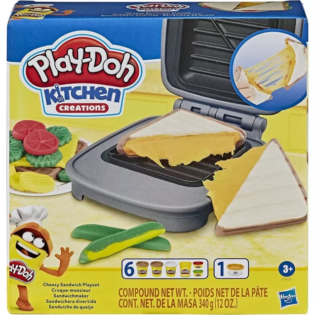 Набір для творчості із пластиліном Play-Doh Сирний сендвіч (E7623) - 1