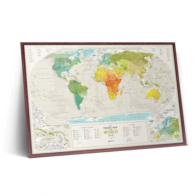 DREAM&DO Скретч карта світу "Travel Map Geography World" (тубус) - 6