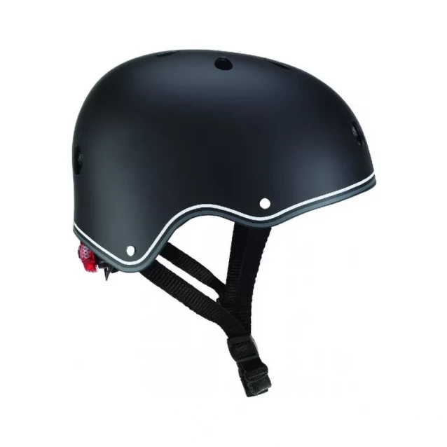 GLOBBER Шлем защитный детский (черный, с фонариком, 48-53 см) - 1