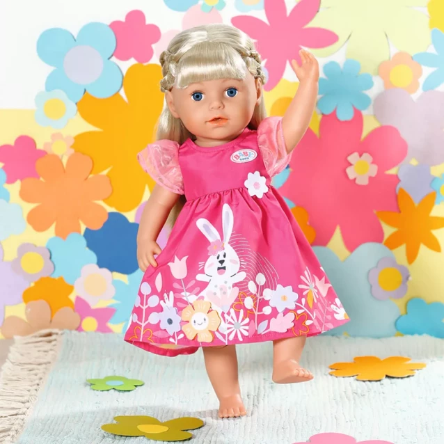 Одяг для ляльки Baby Born Сукня з квітами 43 см (832639) - 3