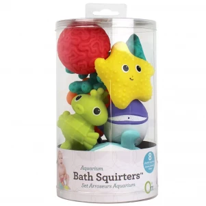 Сенсорний набір іграшок для ванни Infantino У світі морському 8 шт (305031) для малюків