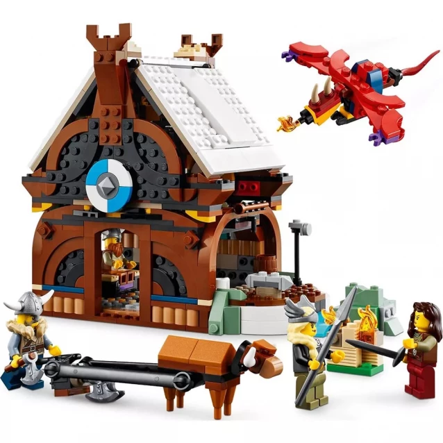Конструктор LEGO Creator Корабель вікінгів та Мідгардський змій (31132) - 5
