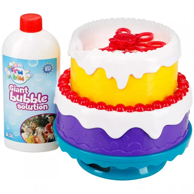 Ігровий набір з мильними бульбашками Іменинний торт з розчином 0.5 л. (муз.еф) - 2