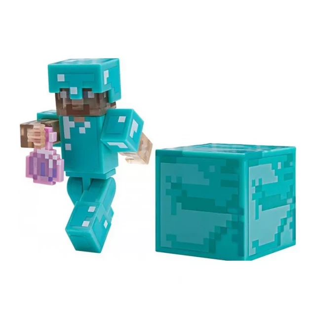 Коллекционная фигурка Minecraft Steve with Invisibility Potion серия 4 - 1