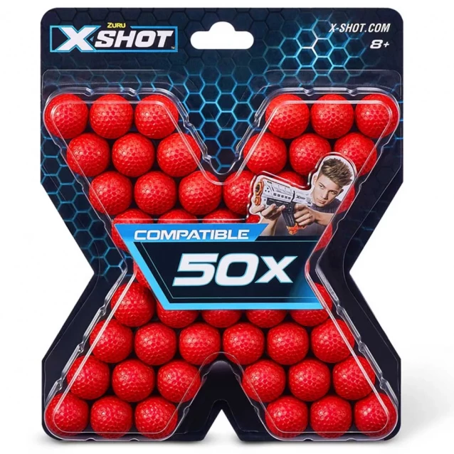 Набір кульок X-Shot Chaos 50 кульок (36327R) - 1