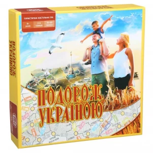 Гра настільна Подорож Україною дитяча іграшка