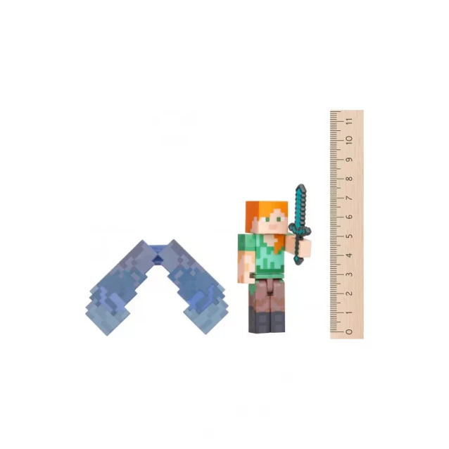 Коллекционная фигурка Minecraft Alex with Elytra Wings серия 4 - 4