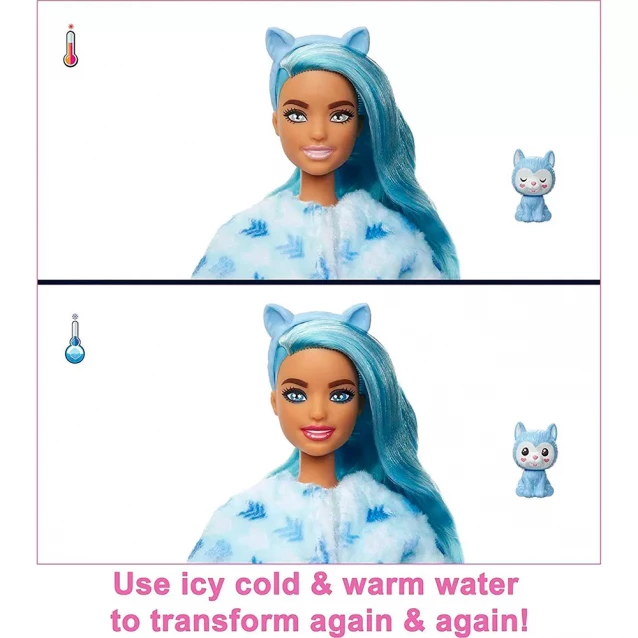 Лялька Barbie Cutie Reveal Зимовий блиск Хаскі (HJL63) - 4