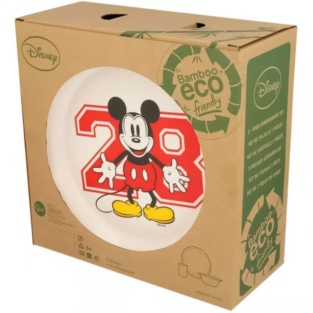 Набір посуду Stor Disney Minnie Mouse 3 предмети бамбук (Stor-01325) - 2