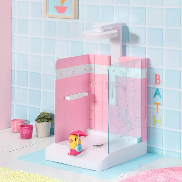 Zapf Автоматична душова кабінка для ляльки BABY BORN - КУПАЄМОСЯ З КАЧЕЧКОЮ 830604 - 2