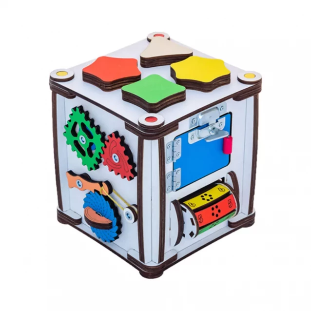Бізіборд-куб GoodPlay розвиваючий 17х17х18 з підсвічуванням (К005) - 1
