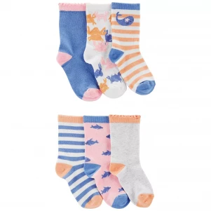 Набір шкарпеток для дiвчинки Carter's 101-131 см 6 шт (3N111410_4-7) - для дітей