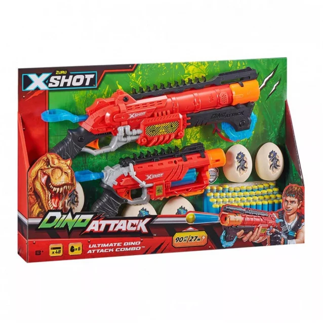 Бластер X-Shot Dino Attack Combo Pack (4859) - 1