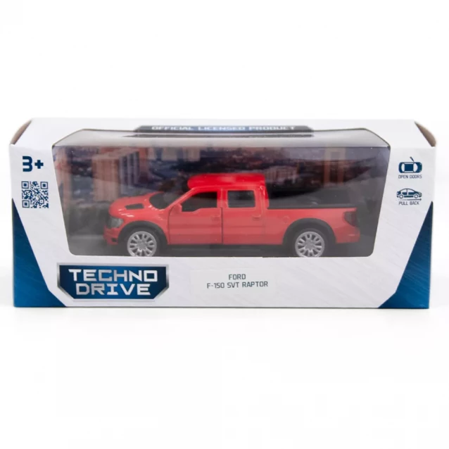 Автомодель TechnoDrive Ford F-150 SVT Raptor помаранчева (250262) - 11