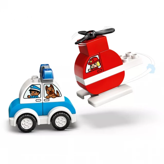 Конструктор LEGO Duplo My First Пожарный вертолет и полицейская машина (10957) - 4