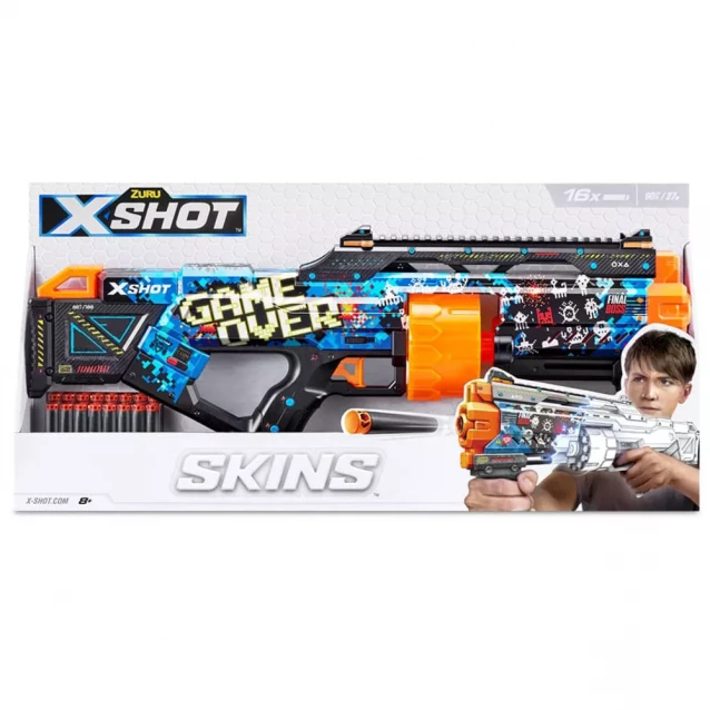 Бластер X-Shot Skins Game Over (36518A) - 2