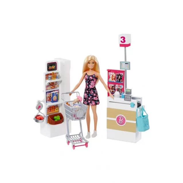 Кукольный набор Barbie В супермаркете (FRP01) - 2