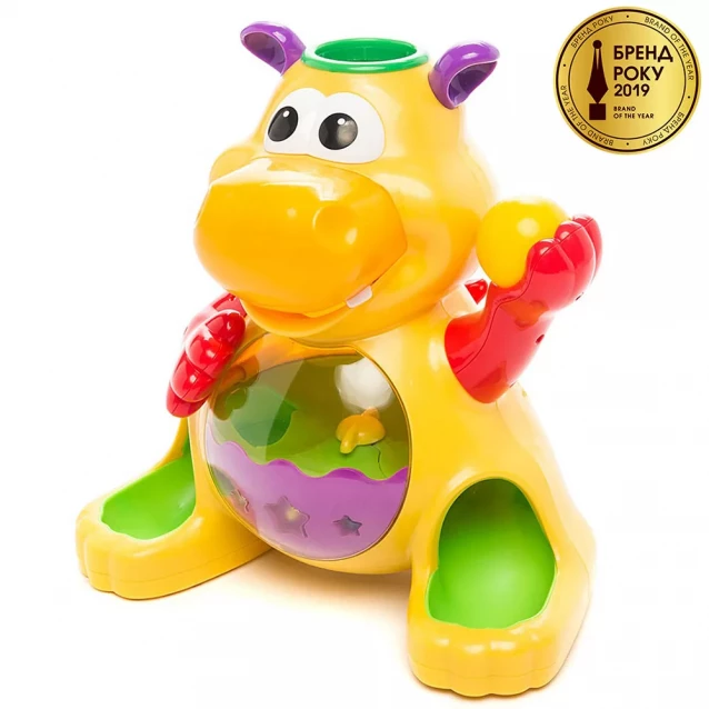 Розвиваюча іграшка Kiddieland Гіпопотам-жонглер (049890) - 1
