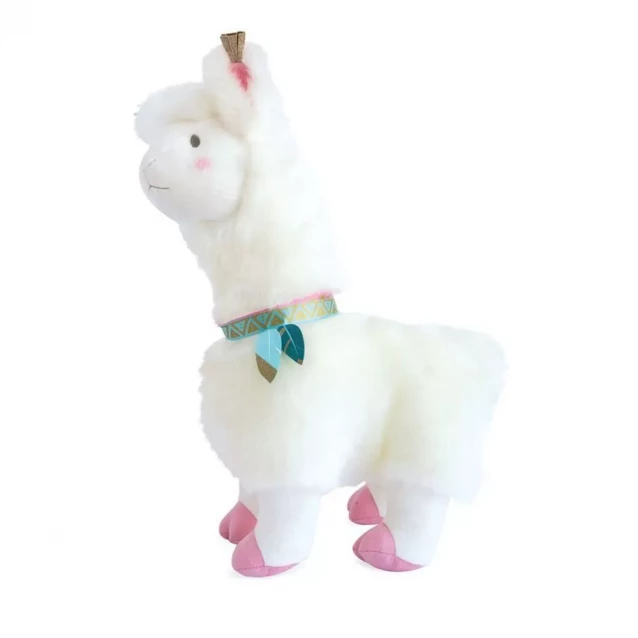 Мягкая игрушка Doudou лама белая 50 см (HO2799) - 2