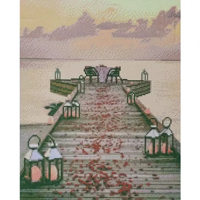 Алмазна картина Strateg Романтика на пристані 40х50 см (D0010) - 1