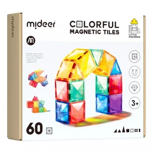 Конструктор магнітний Mideer Кольорові плитки 60 деталей (CT1210) дитяча іграшка