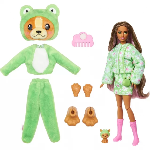 Лялька Barbie Cutie Reveal Чудове комбо Чудове комбо Цуценя в костюмі жабки (HRK24) - 2