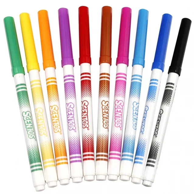 Набір ароматних маркерів для малювання Scentos Тонка лінія 10 кольорів (40720) - 2