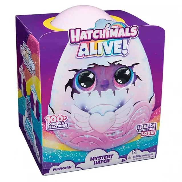 Іграшка інтерактивна Hatchimals Alive! Паффі в яйці в асортименті (SM19201/6069132) - 2