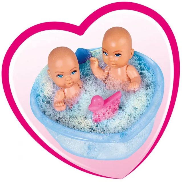 Ляльковий набір STEFFI & EVI Вагітна двійнею з немовлятами та аксес. (573 3333) - 5