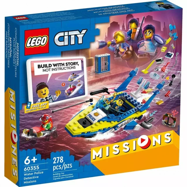 Конструктор LEGO City Детективні місії водної поліції (60355) - 1