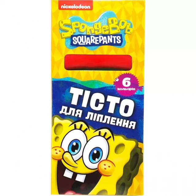 Тесто для лепки SpongeBob SquarePants 15 г 6 цветов (122293) - 1