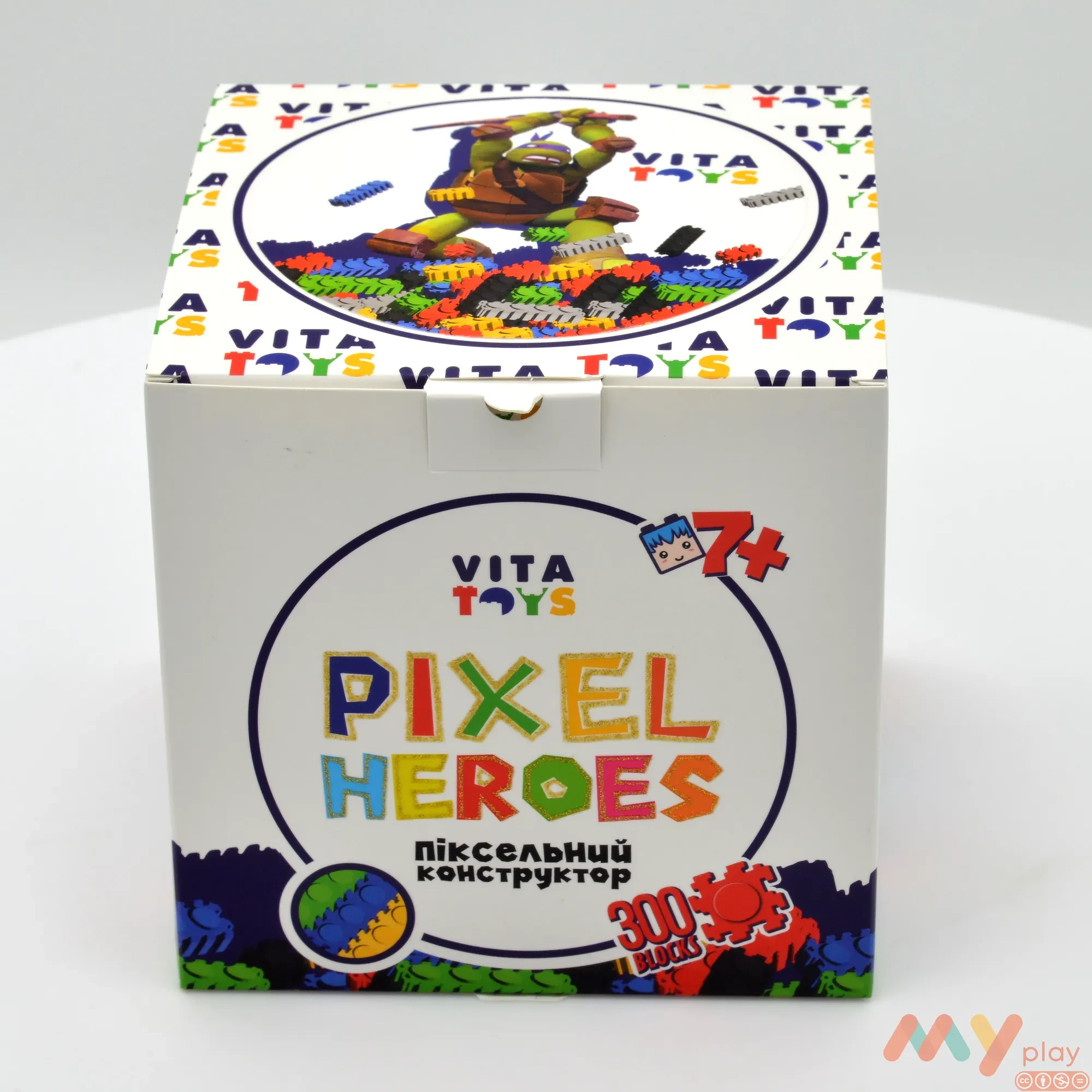 Конструктор Vita-toys Pixel Heroes Черепашка Донат (VTK 0117) - ФОТО в 360° - 1