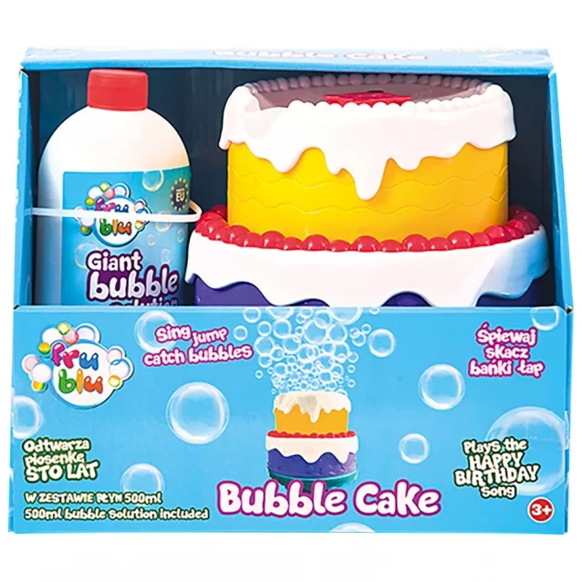 Ігровий набір з мильними бульбашками Іменинний торт з розчином 0.5 л. (муз.еф) - 1