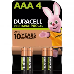 Акумулятори Duracell Rechargeable AAА 900 mAh 4в1 (5017766/5017001/5007338) дитяча іграшка